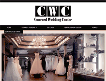 Tablet Screenshot of concordweddingcenter.com